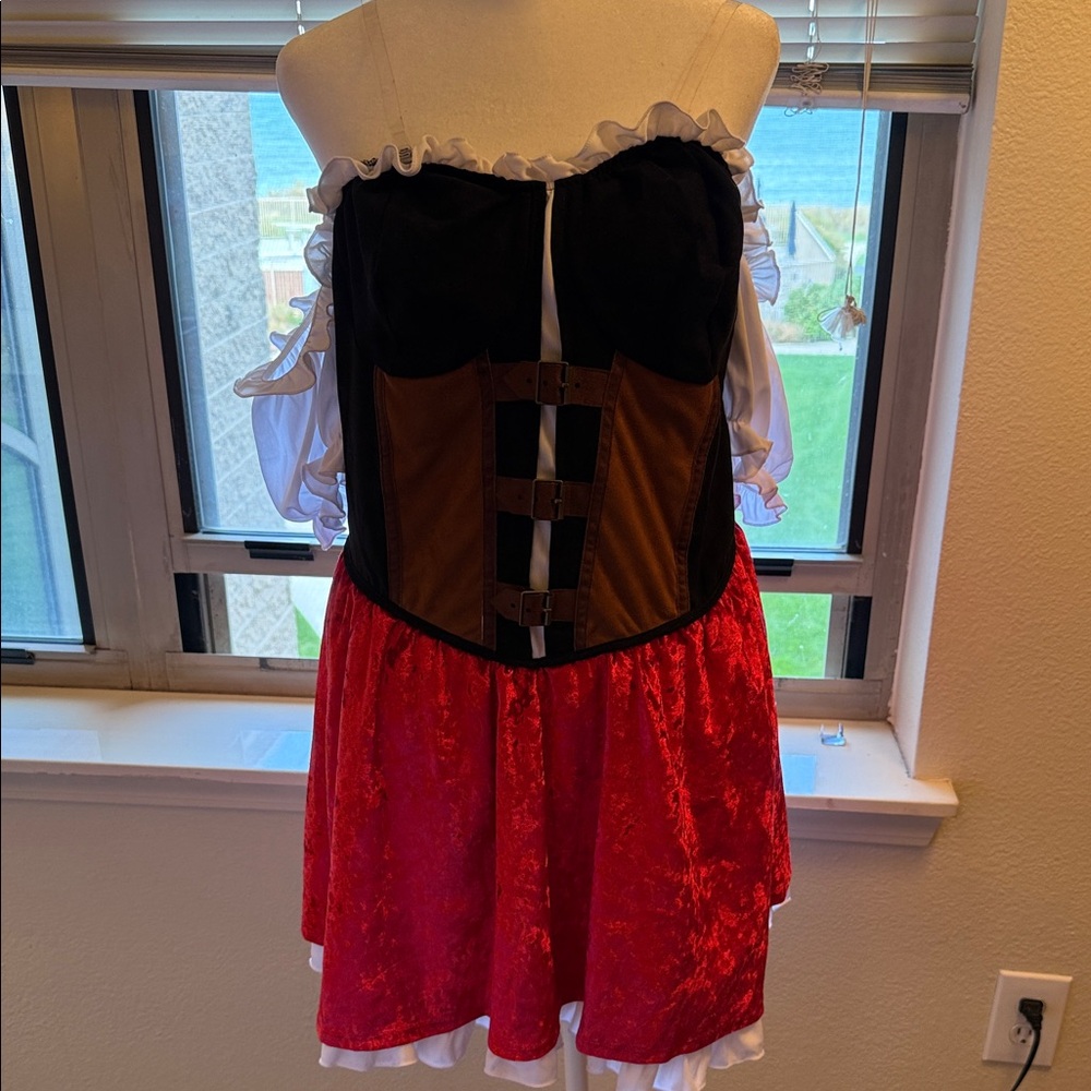 Adult Women's Rebel Red Riding Hood Costume. Size XL
